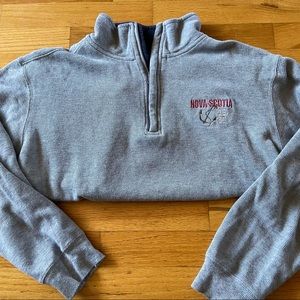 Quarter zip Nova Scotia sweatshirt